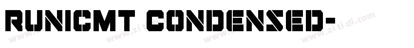 RunicMT Condensed字体转换